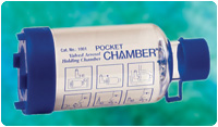 Aersol Pocket Chamber Used With Asthma Inhaler