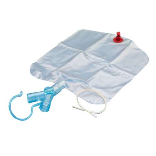 AirLife Elbow Drain Bag with Hanger | Angel Medical Supply
