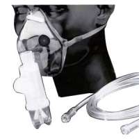 Pediatric Valved Elongated Aerosol Mask with Elastic Strap Product Image