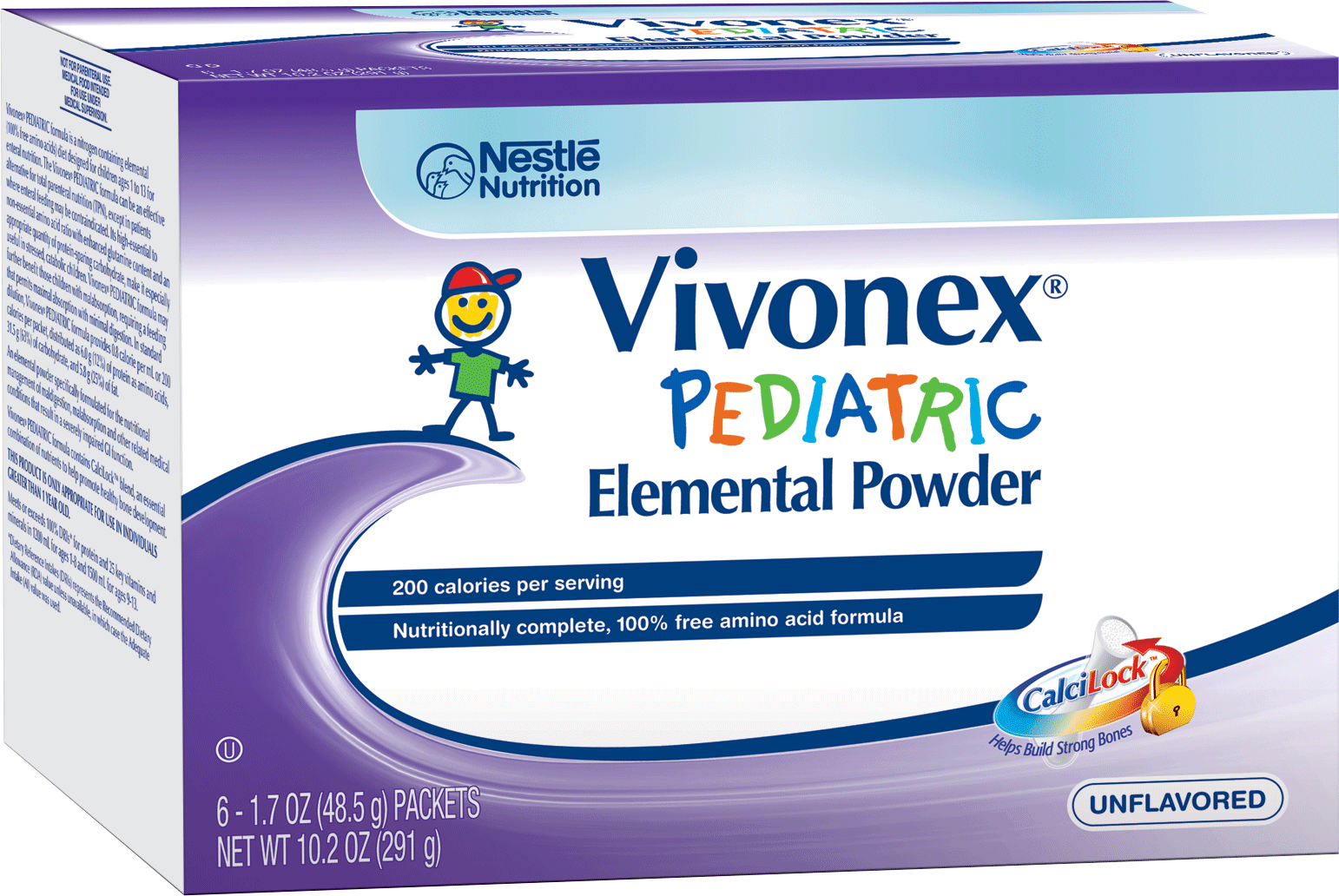 Vivonex Pediatric Nutritionally Complete Elemental Food Unflavored 1.7 oz. Packet